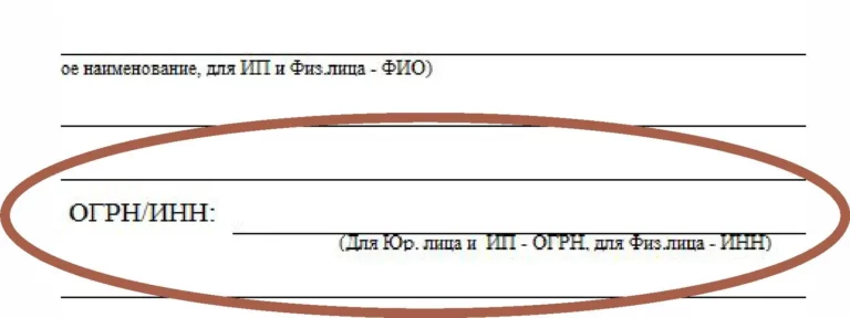 Физическое лицо вписывает в путевой лист свой ИНН