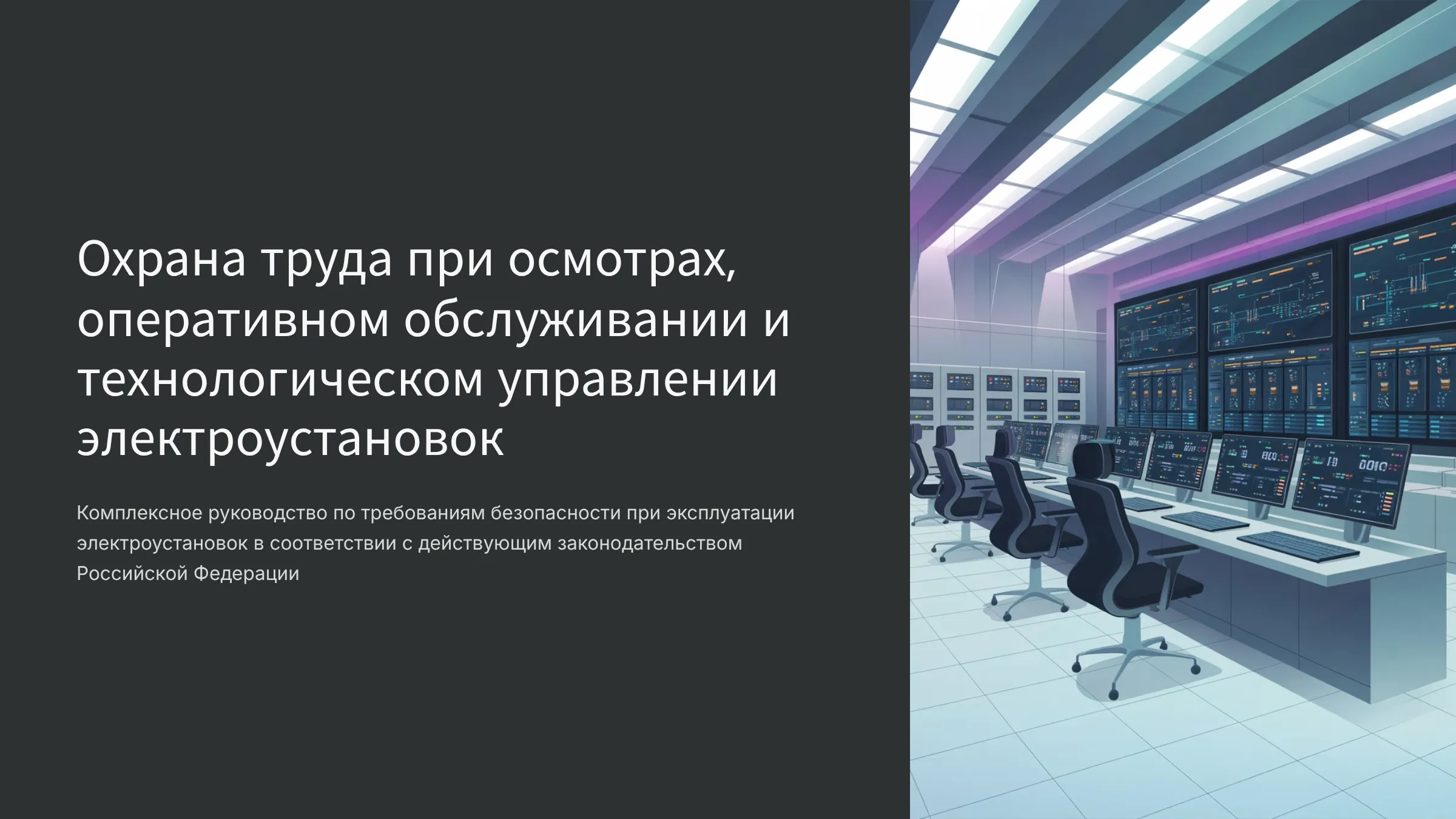 Охрана труда при осматрах, обслуживании электроустановок