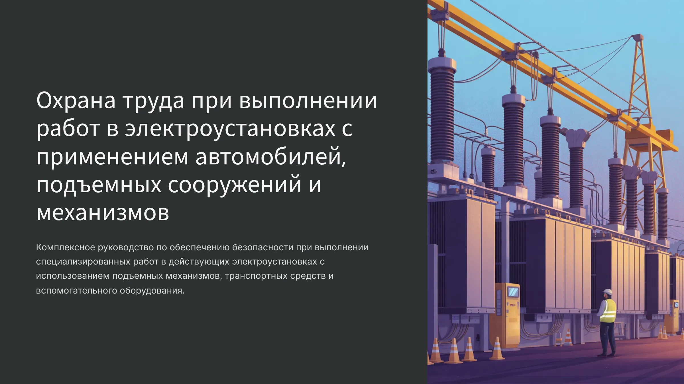 Охрана труда при выполнении работ в электроустановках с применением автомобилей