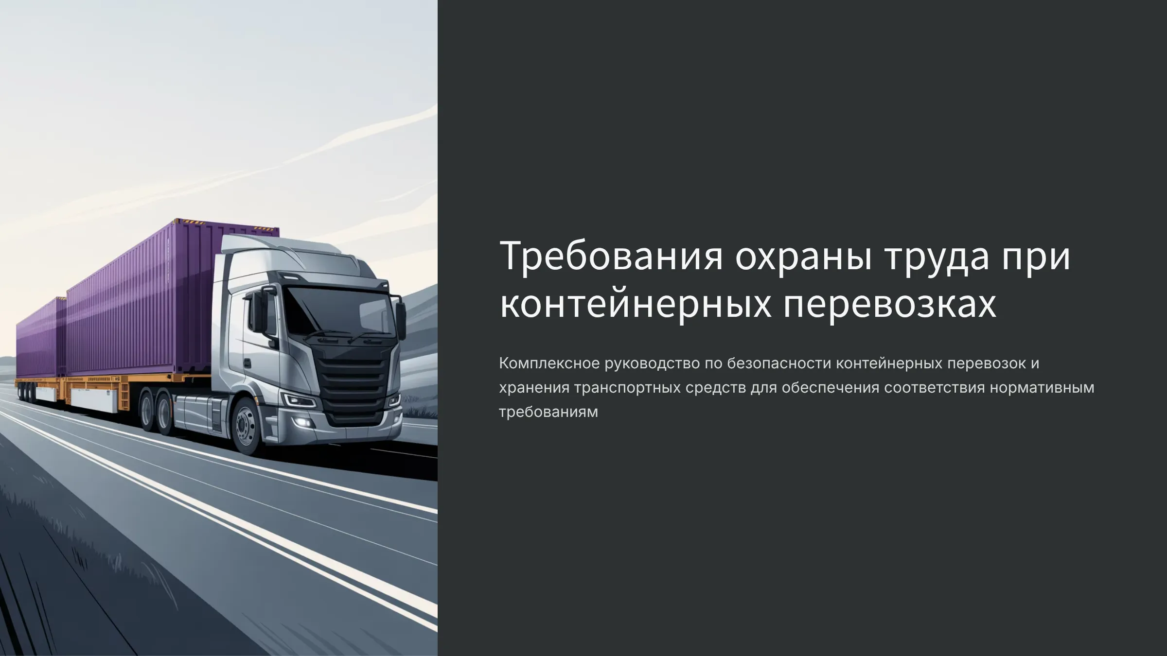 Требования охраны труда при контейнерных перевозках